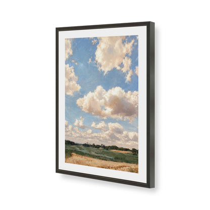 [Color:Satin Black], Picture of art in a Satin Black frame of the corner