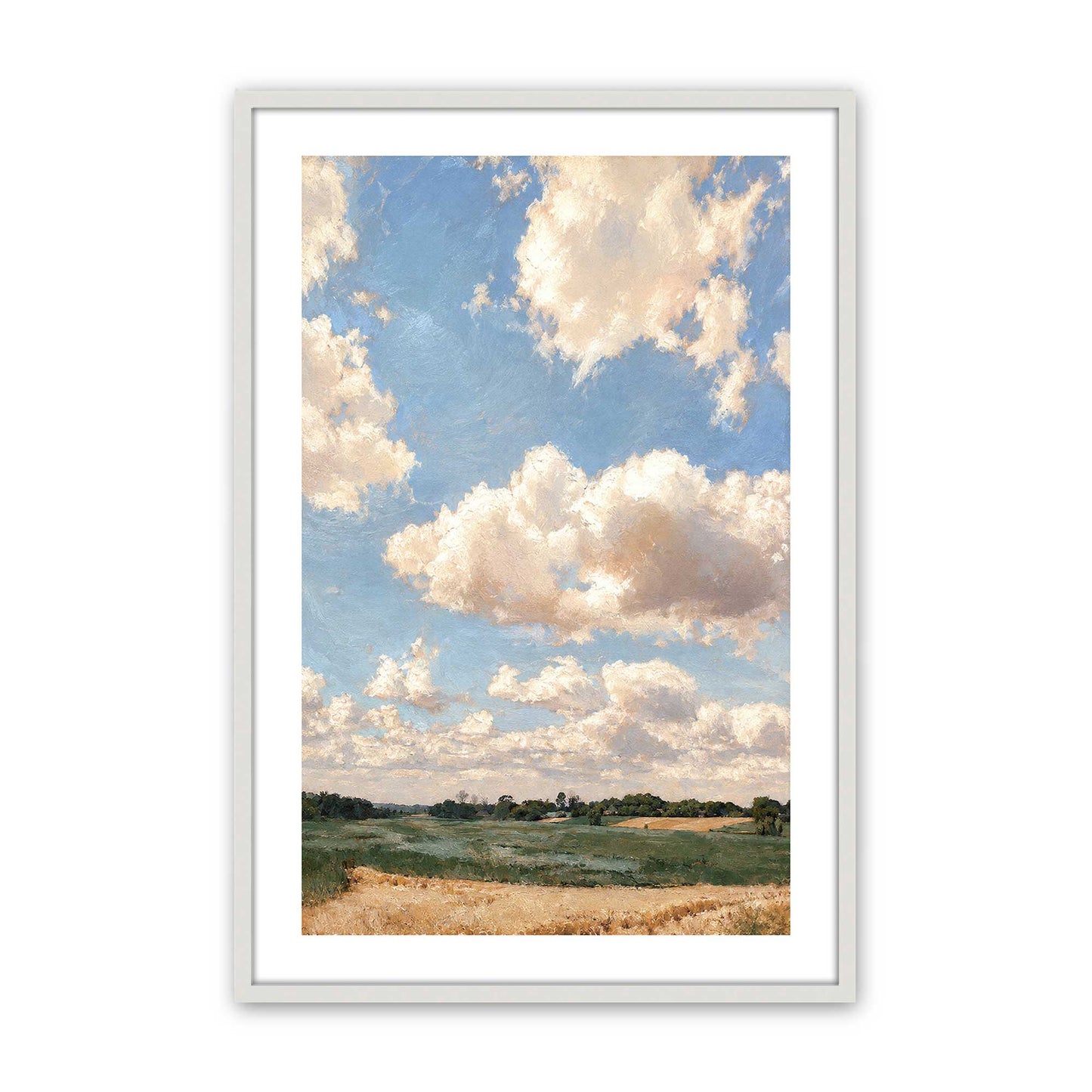 [Color:Opaque White], Picture of art in a Opaque White frame