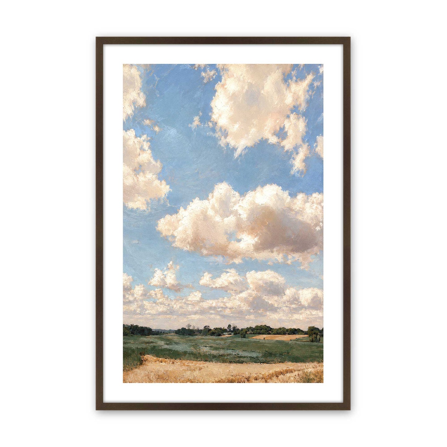 [Color:Brown], Picture of art in a Brown frame