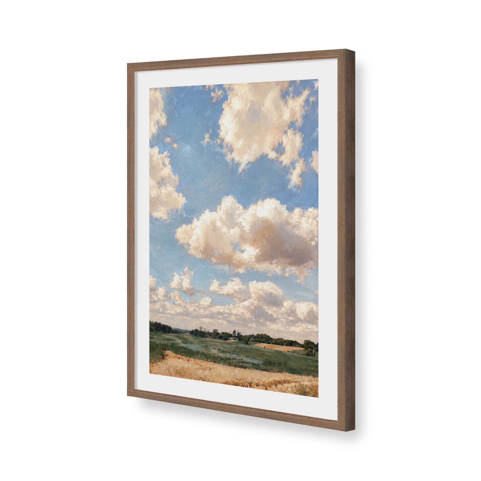 [Color:Walnut], Picture of art in a Walnut frame of the corner
