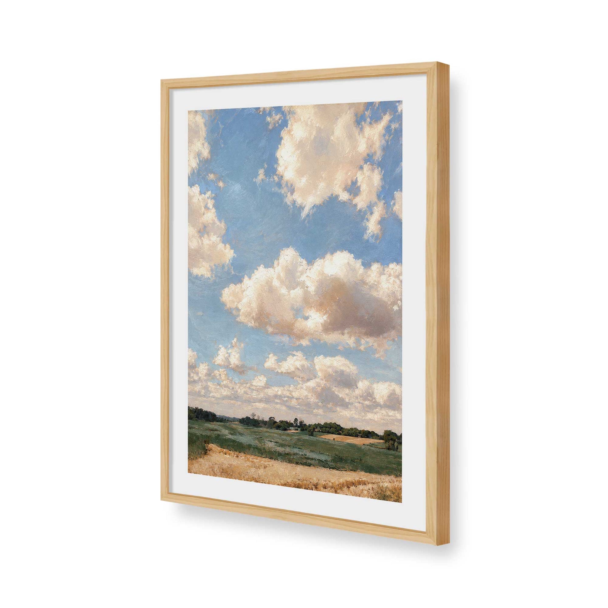 [Color:American Maple], Picture of art in a American Maple frame of the corner