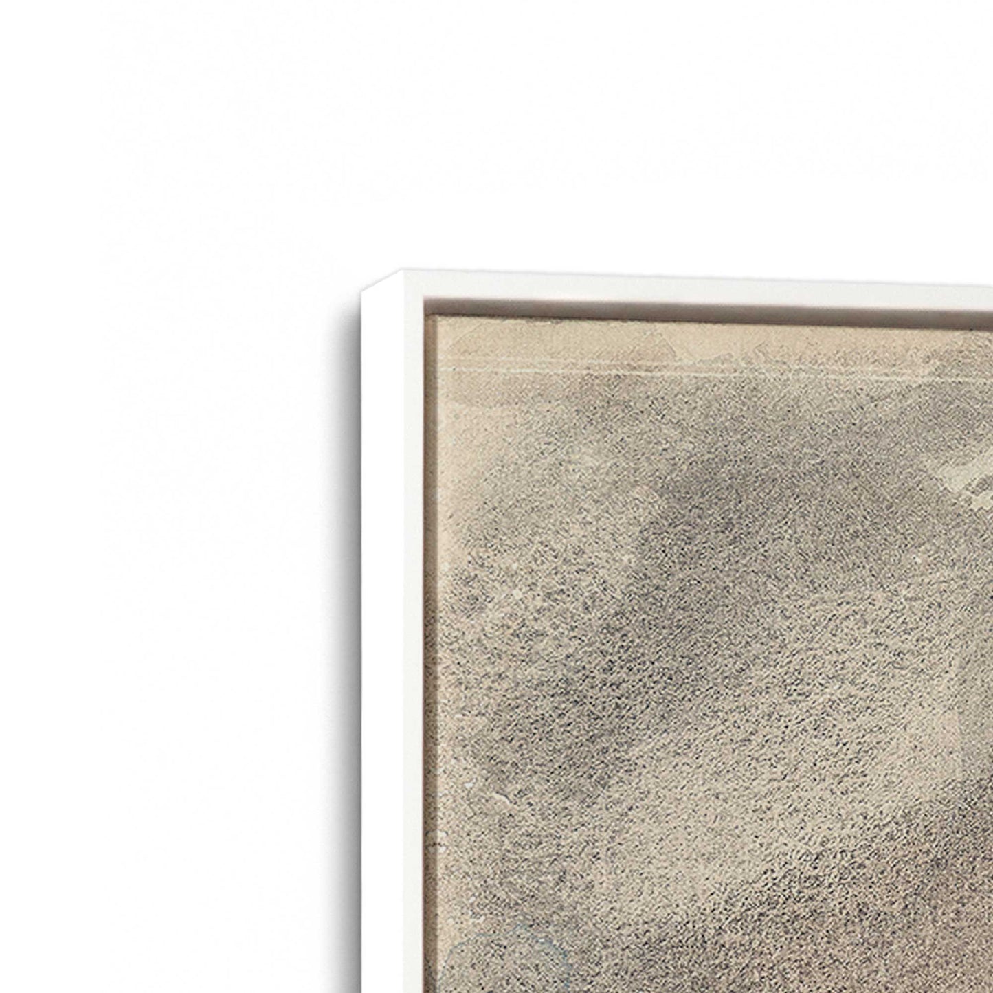 [Color:Opaque White], Picture of art in a White frame at an angle