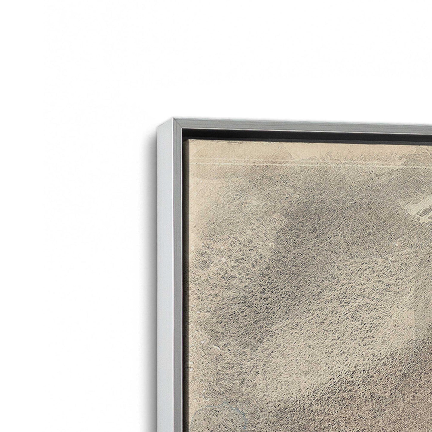 [Color:Polished Chrome], Picture of art in a Polished Chrome frame at an angle