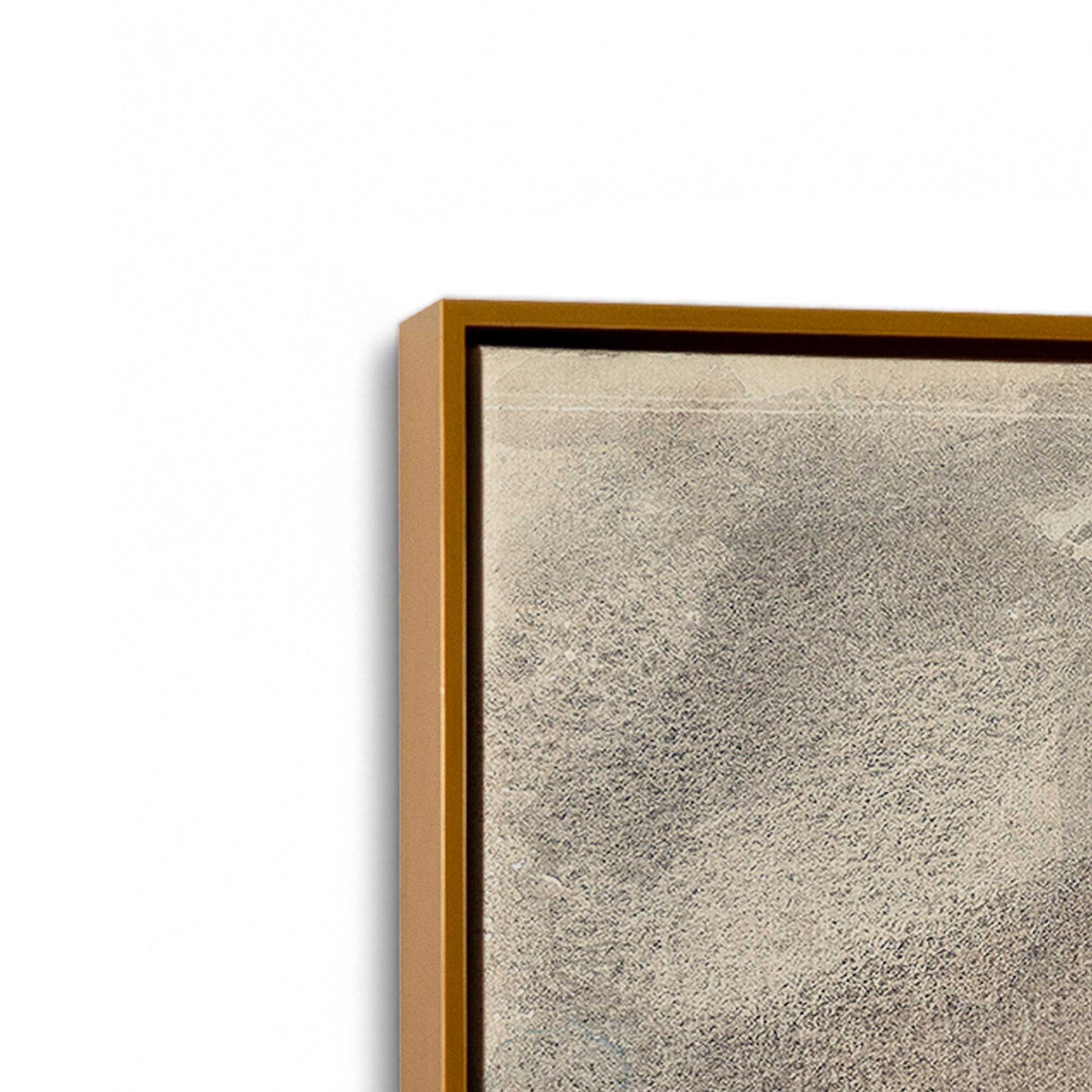 [Color:Polished Gold], Picture of art in a Polished Gold frame at an angle
