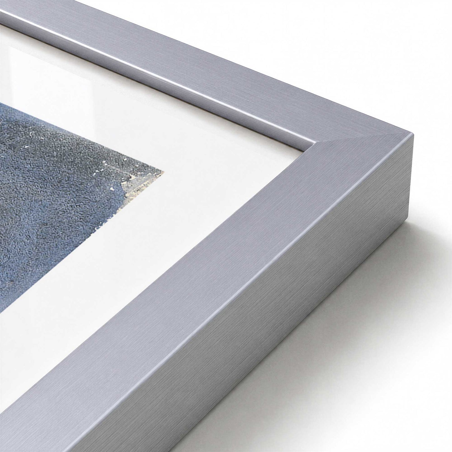 [Color:Polished Chrome], Picture of art in a Polished Chrome frame at an angle