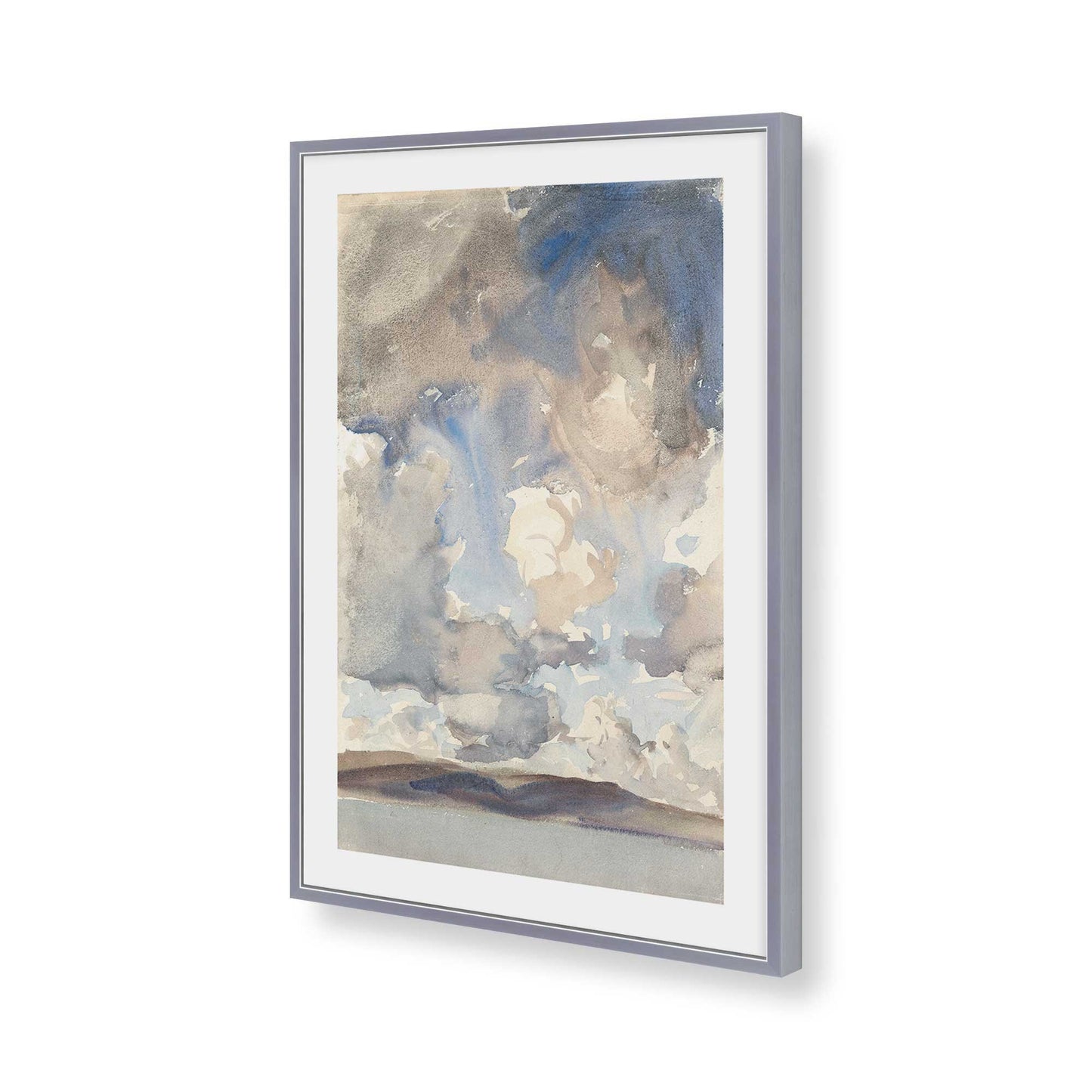 [Color:Polished Chrome], Picture of art in a Polished Chrome frame of the corner