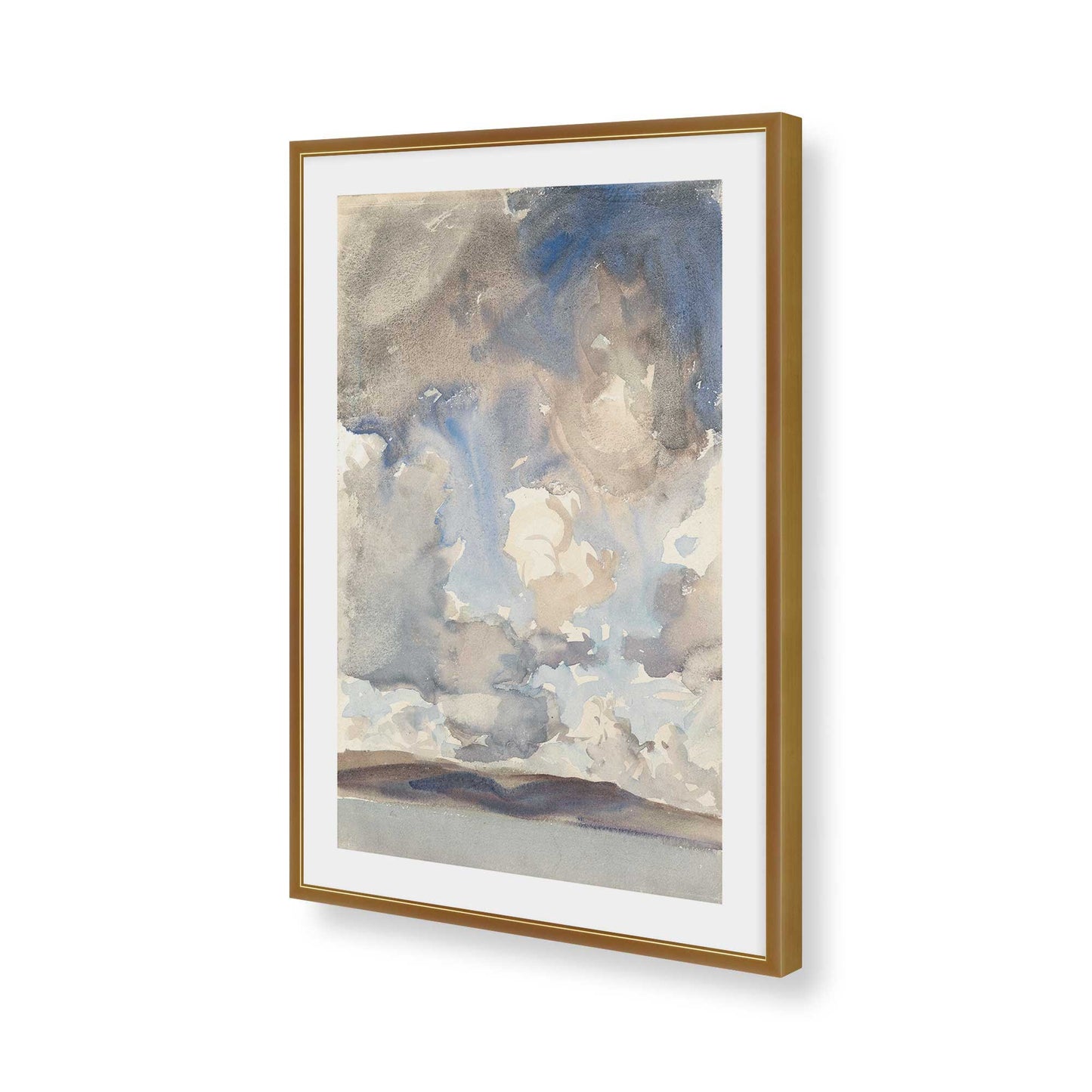 [Color:Polished Gold], Picture of art in a Polished Gold frame of the corner