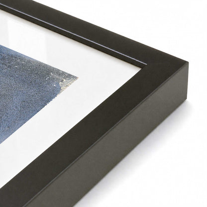 [Color:Satin Black], Picture of art in a Satin Black frame at an angle
