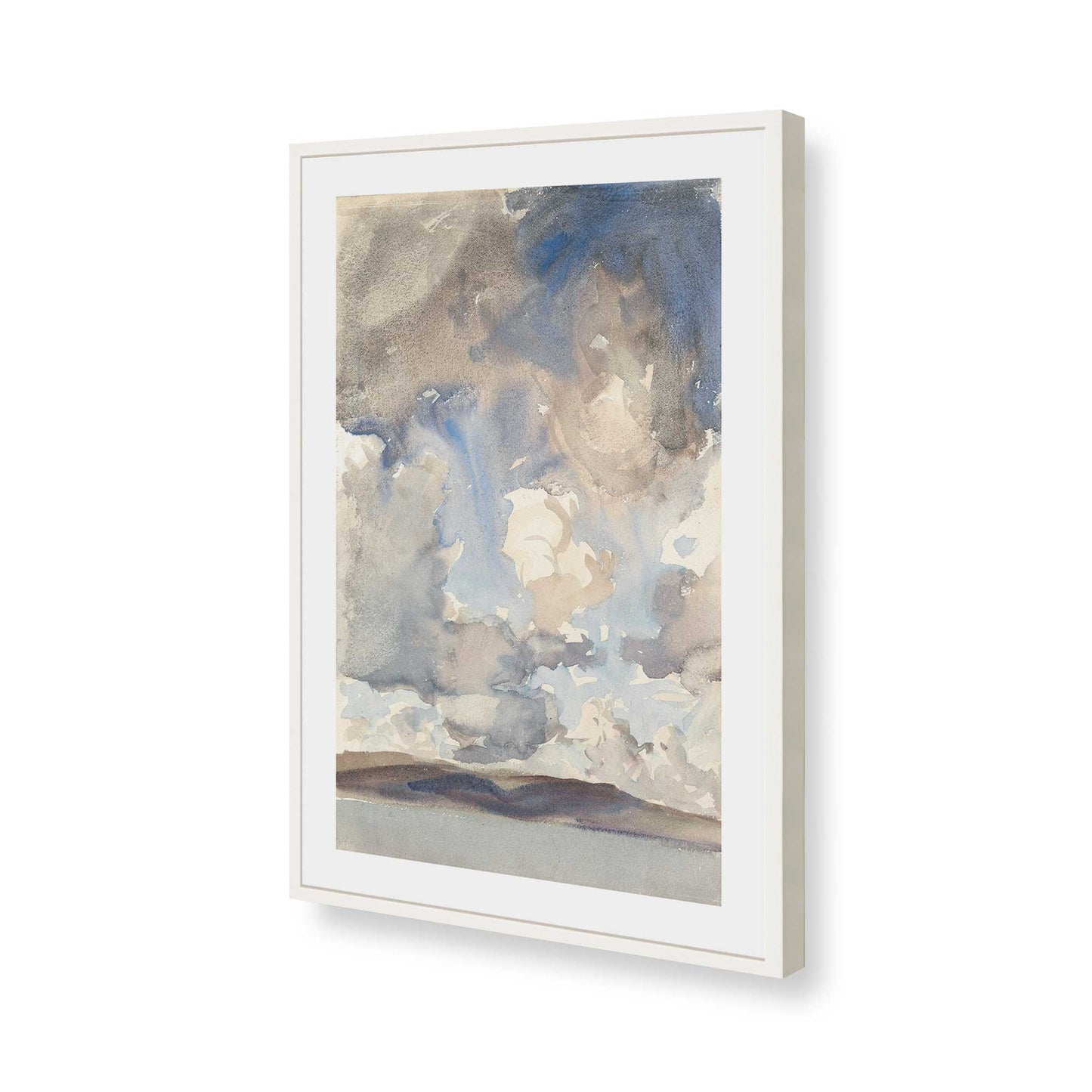 [Color:Opaque White], Picture of art in a Opaque White frame of the corner
