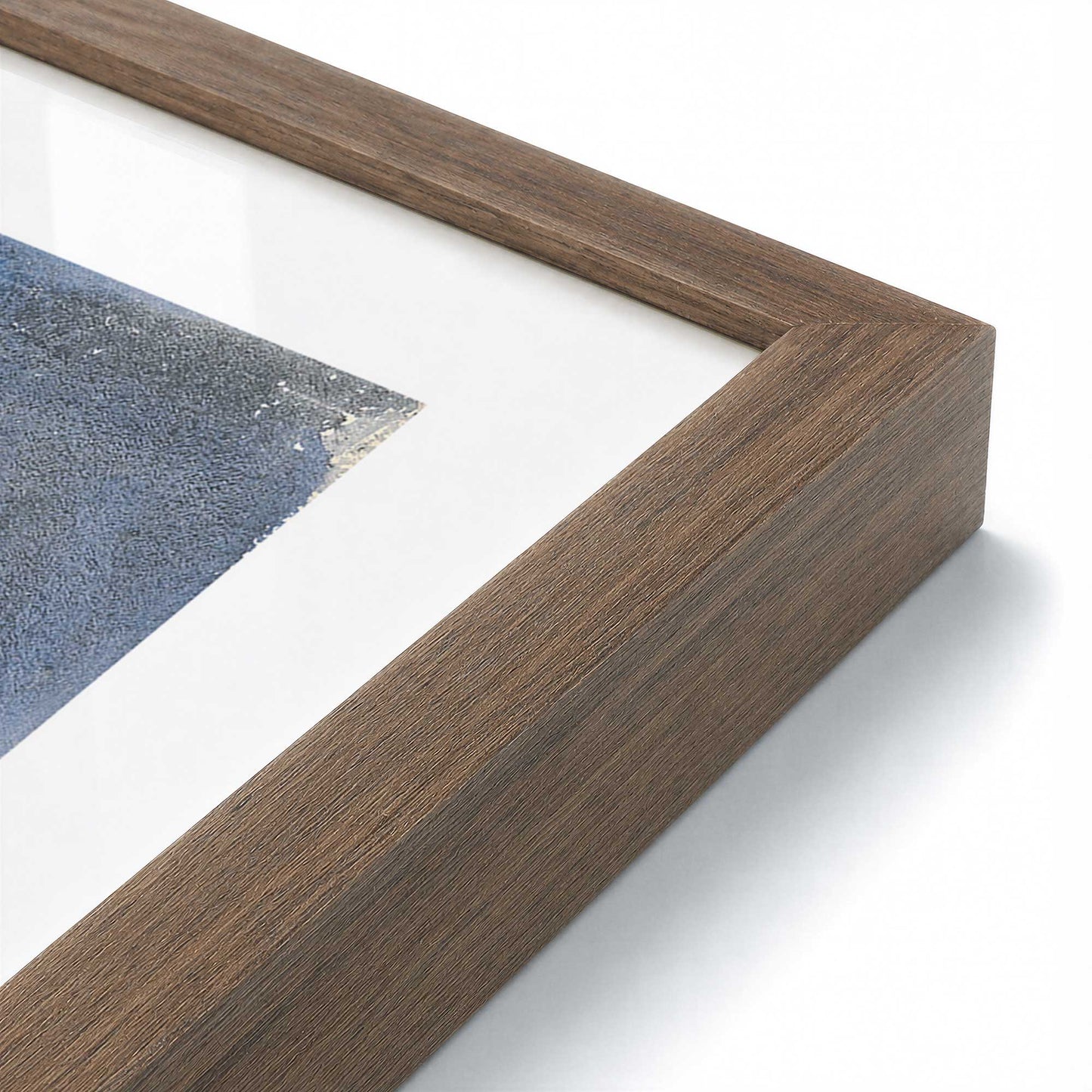 [Color:Walnut], Picture of art in a Walnut frame at an angle