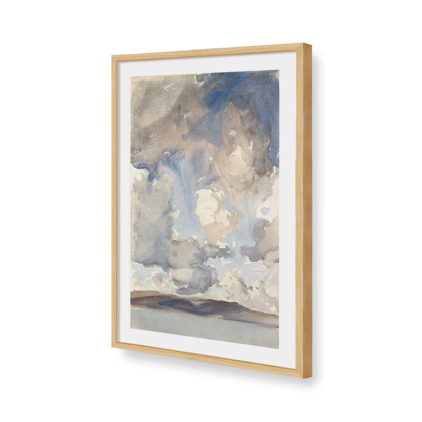 [Color:American Maple], Picture of art in a American Maple frame of the corner