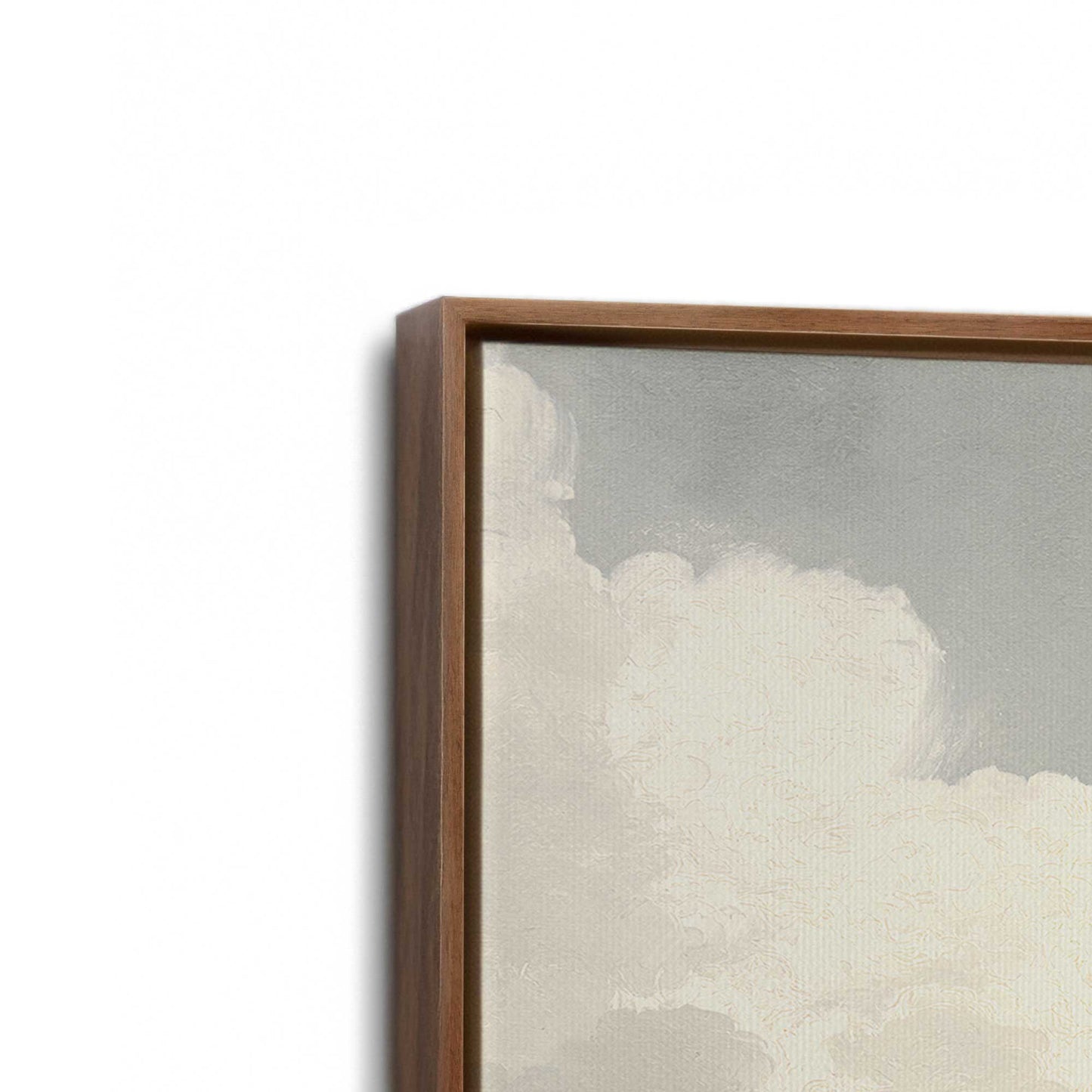 [Color:Walnut], Picture of art in a Walnut frame at an angle