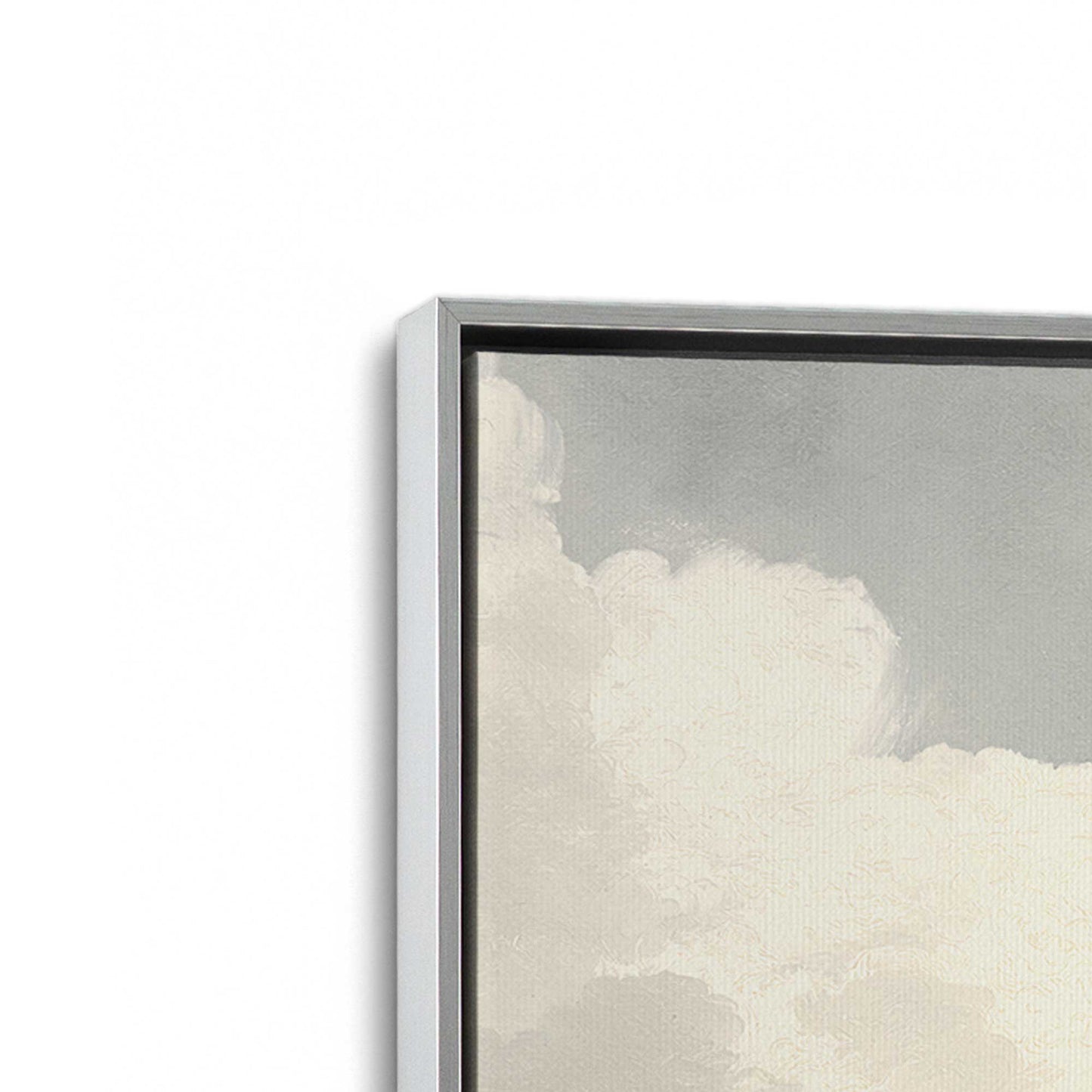 [Color:Polished Chrome], Picture of art in a Polished Chrome frame at an angle