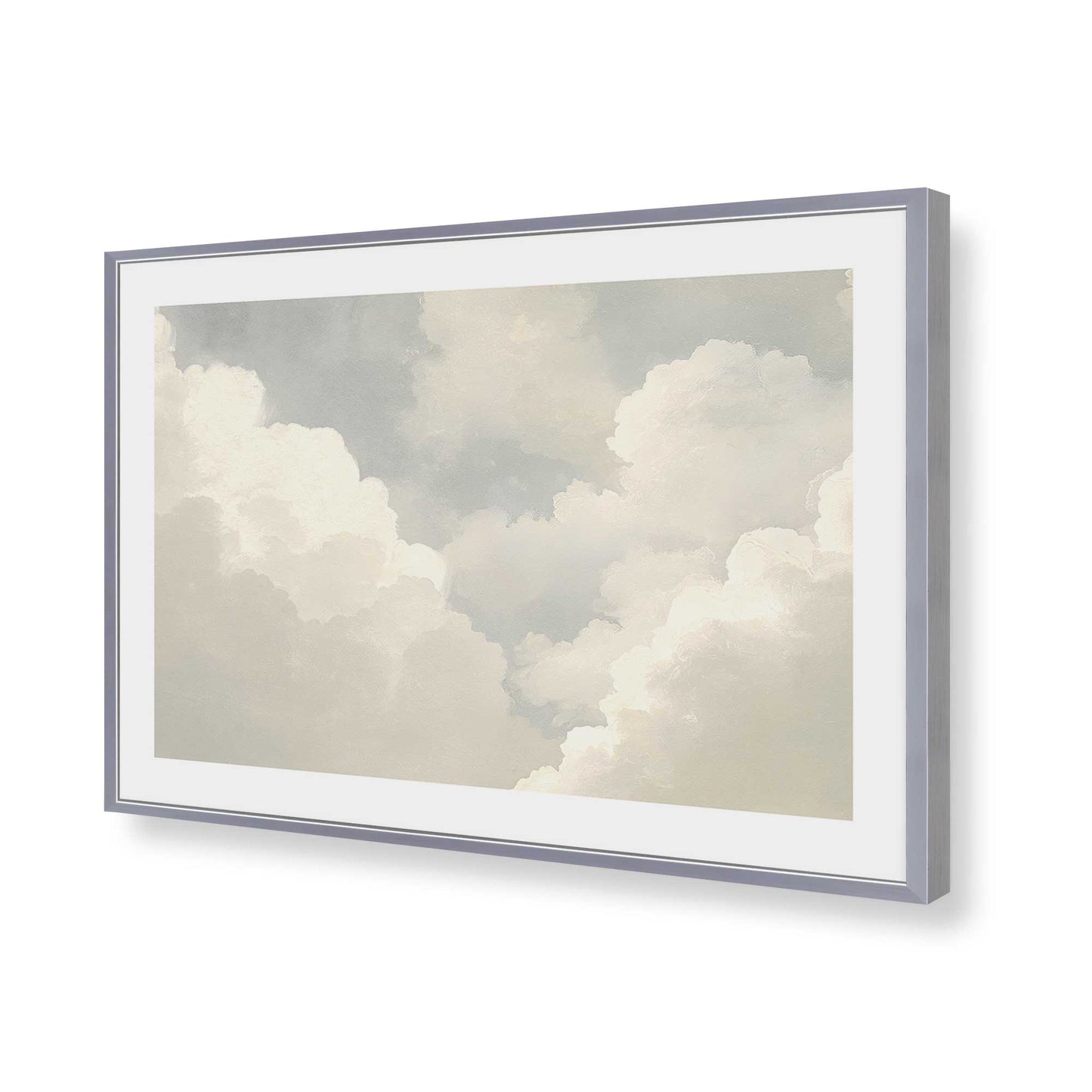 [Color:Polished Chrome], Picture of art in a Polished Chrome frame of the corner