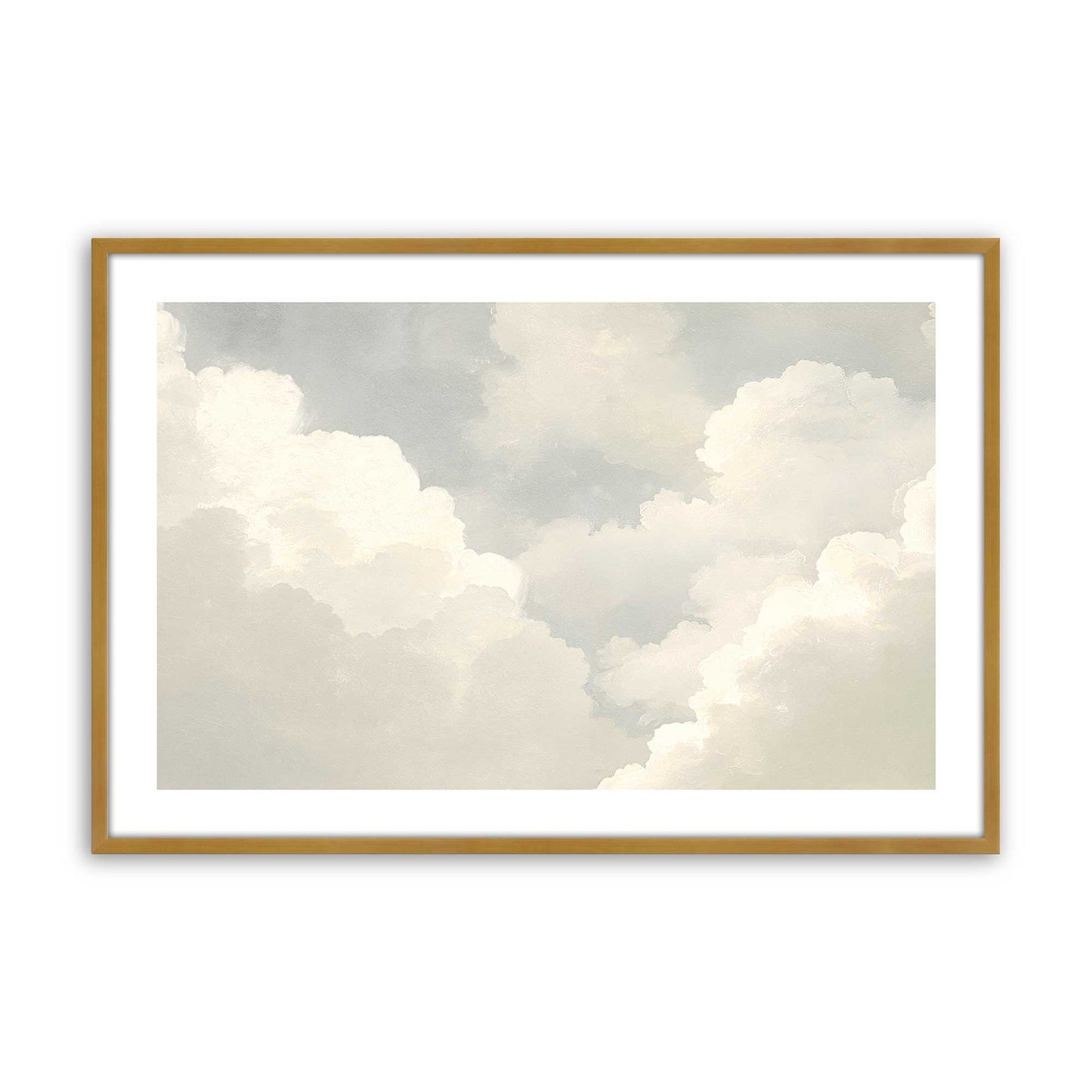 [Color:Polished Gold], Picture of art in a Polished Chrome frame