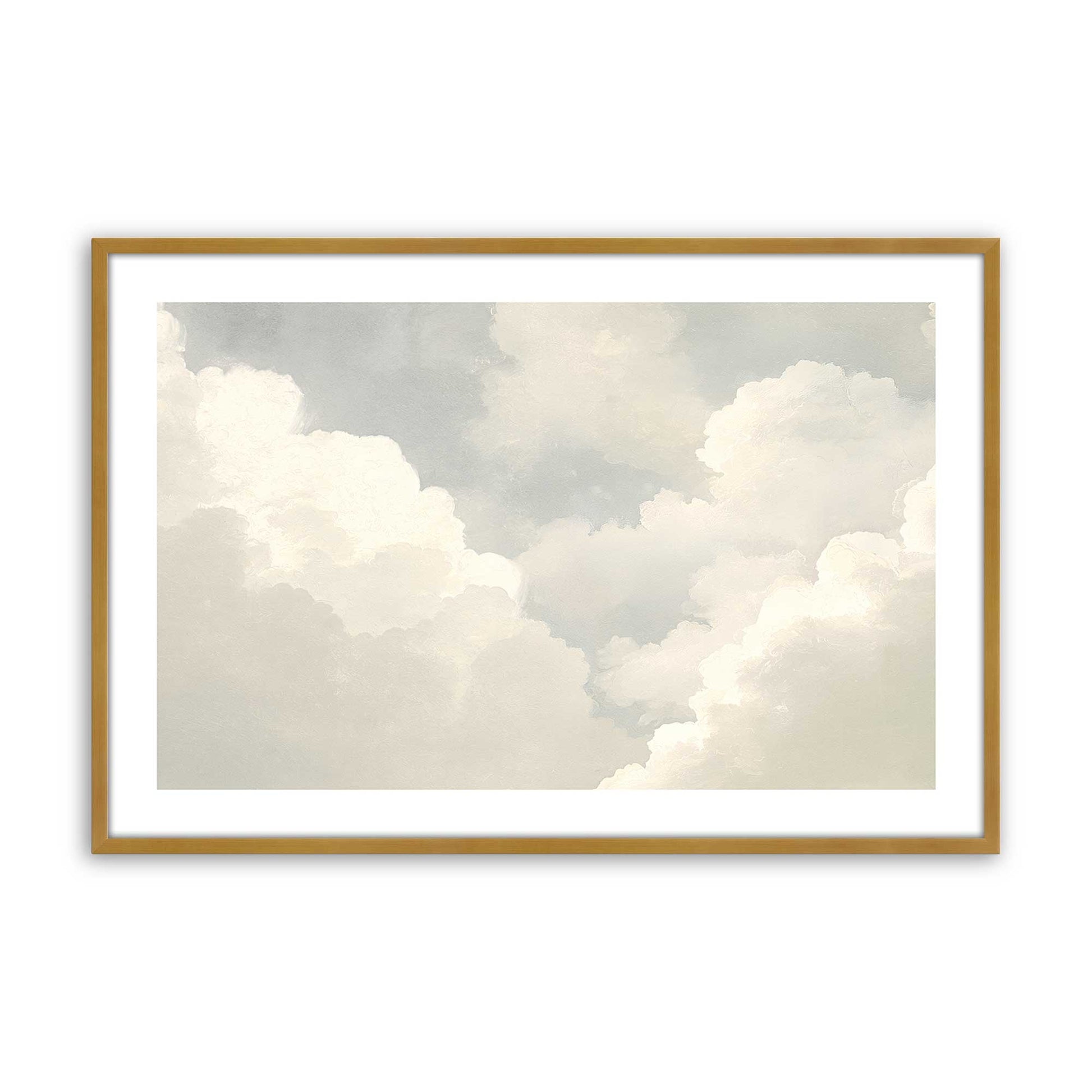 [Color:Polished Gold], Picture of art in a Polished Chrome frame