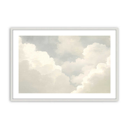 [Color:Opaque White], Picture of art in a Polished Chrome frame