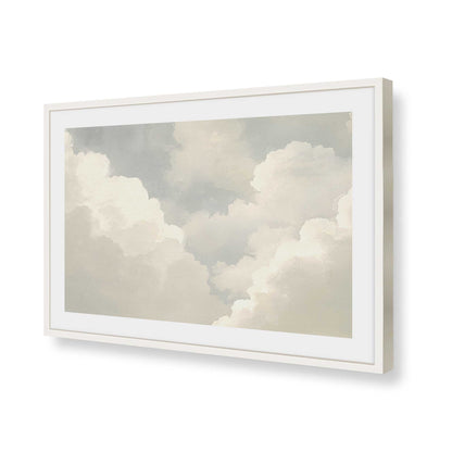 [Color:Opaque White], Picture of art in a Polished Chrome frame of the corner