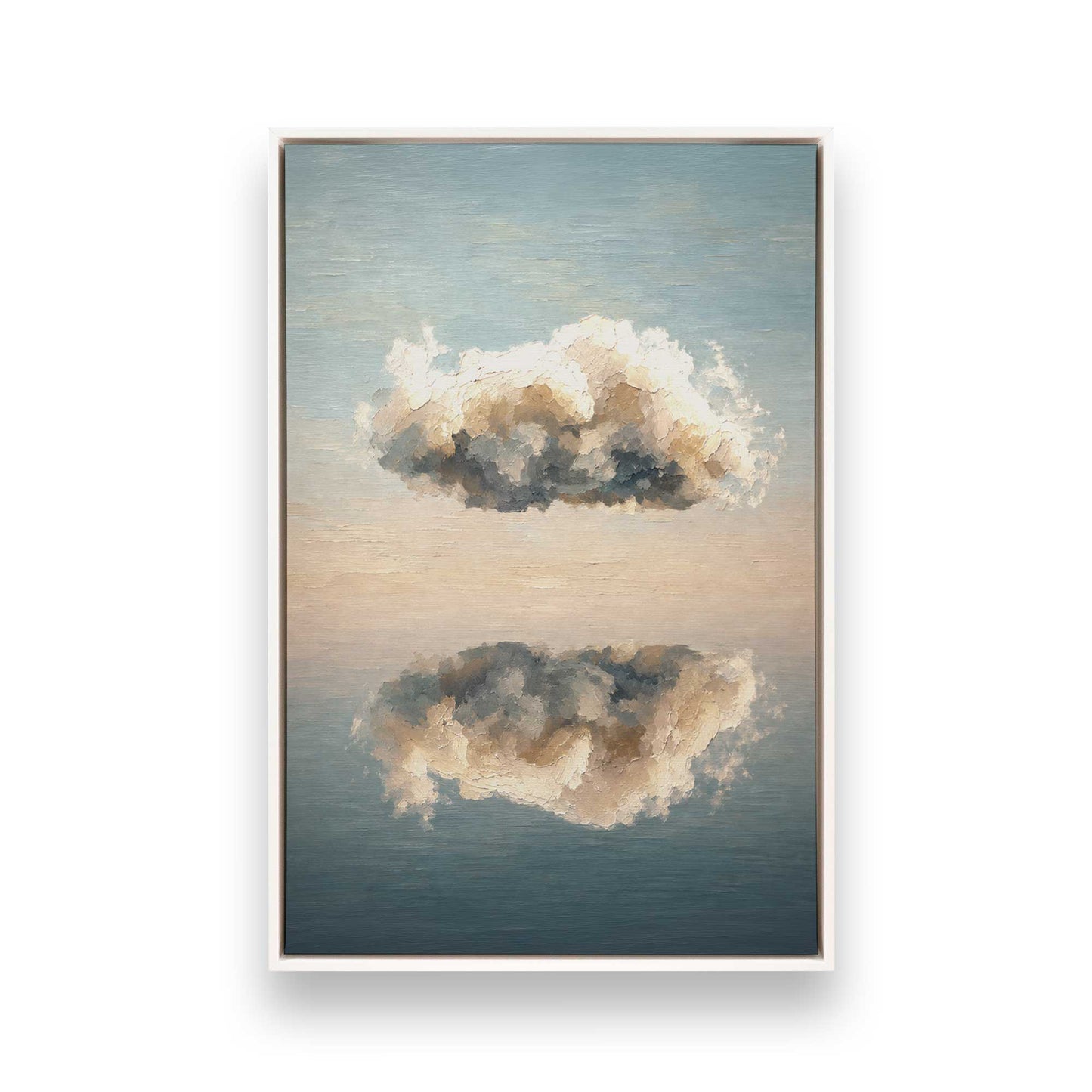 [Color:Opaque White], Picture of art in a White frame