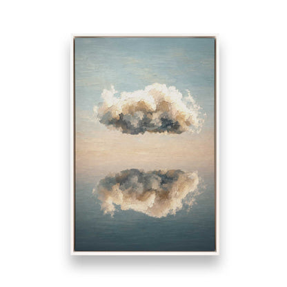 [Color:Opaque White], Picture of art in a White frame