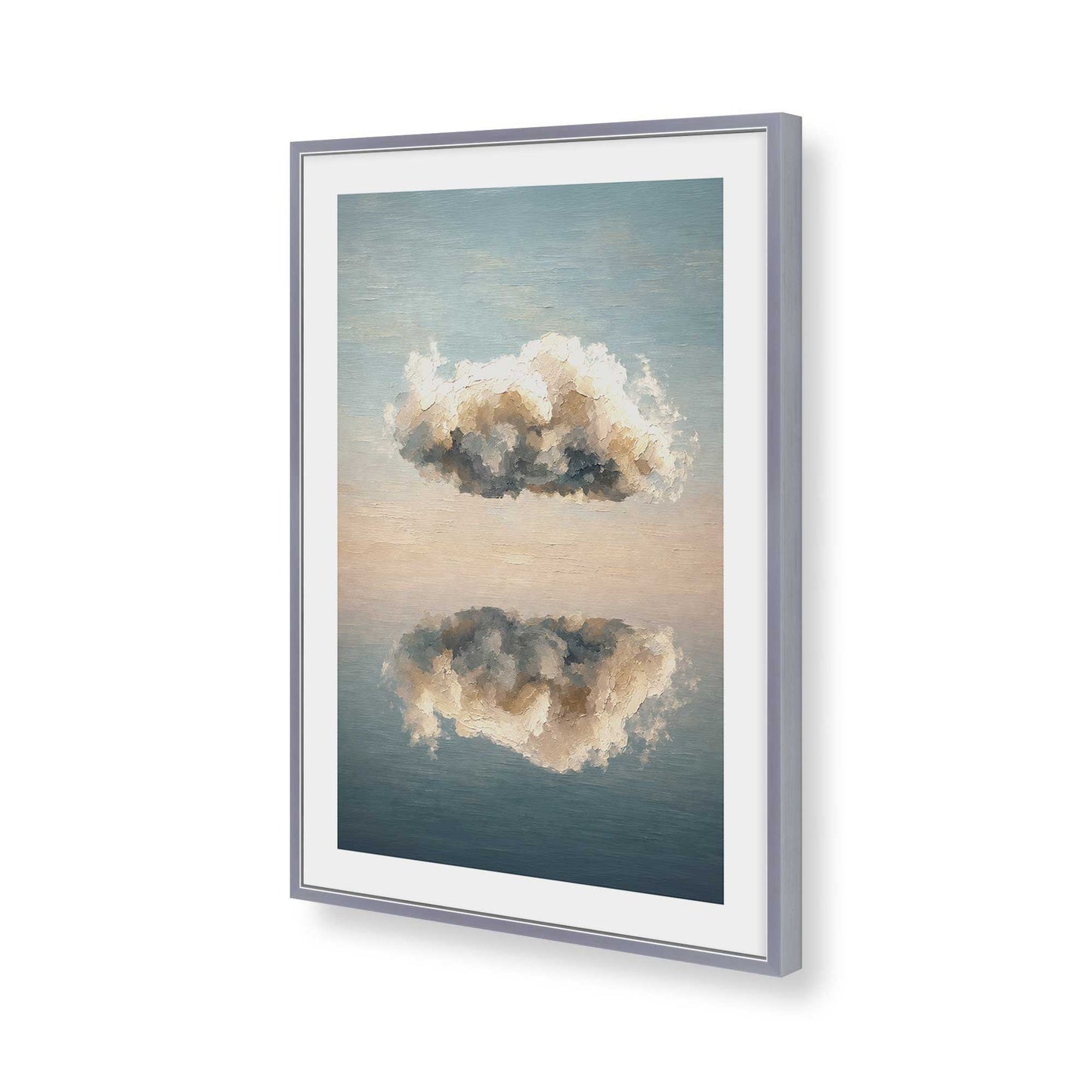 [Color:Polished Chrome], Picture of art in a Polished Chrome frame of the corner
