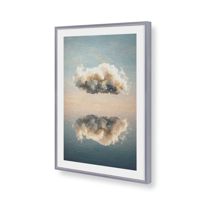 [Color:Polished Chrome], Picture of art in a Polished Chrome frame of the corner