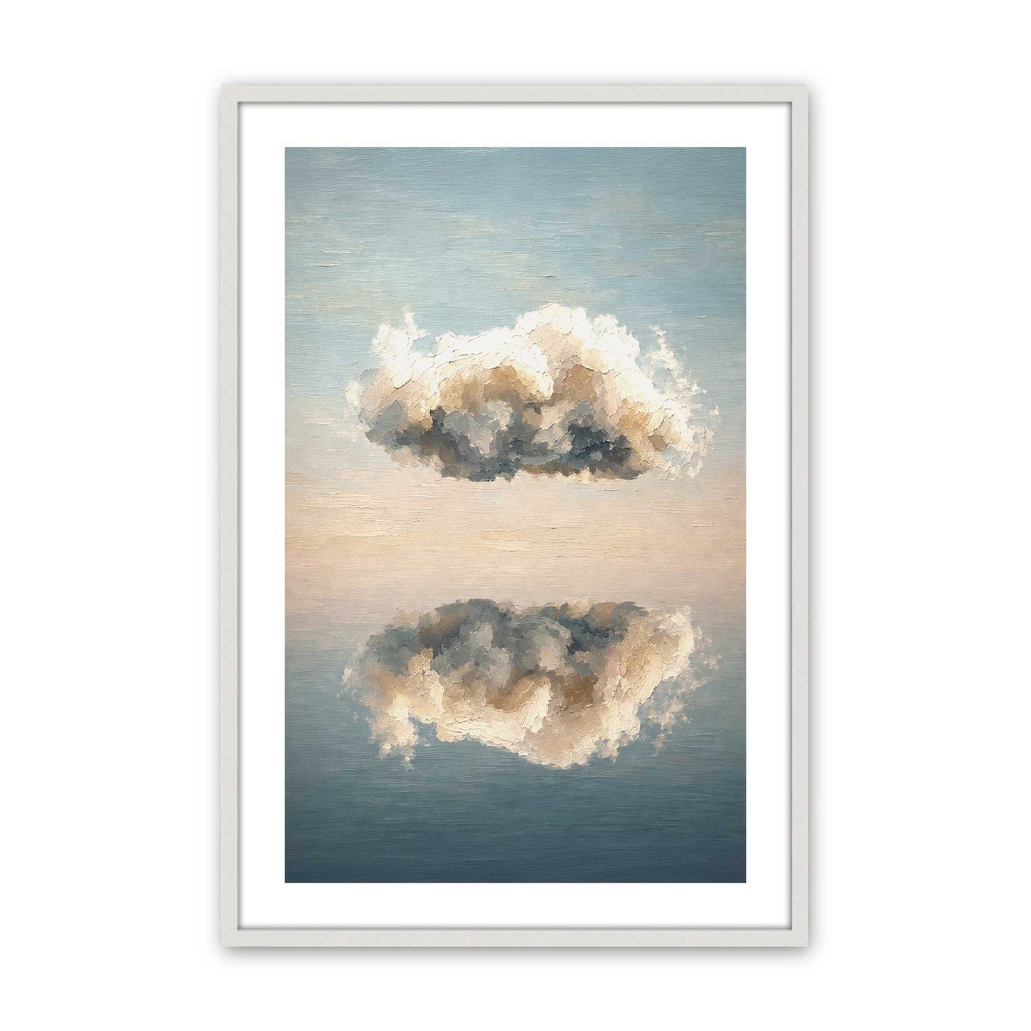 [Color:Opaque White], Picture of art in a Opaque White frame