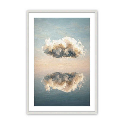 [Color:Opaque White], Picture of art in a Opaque White frame