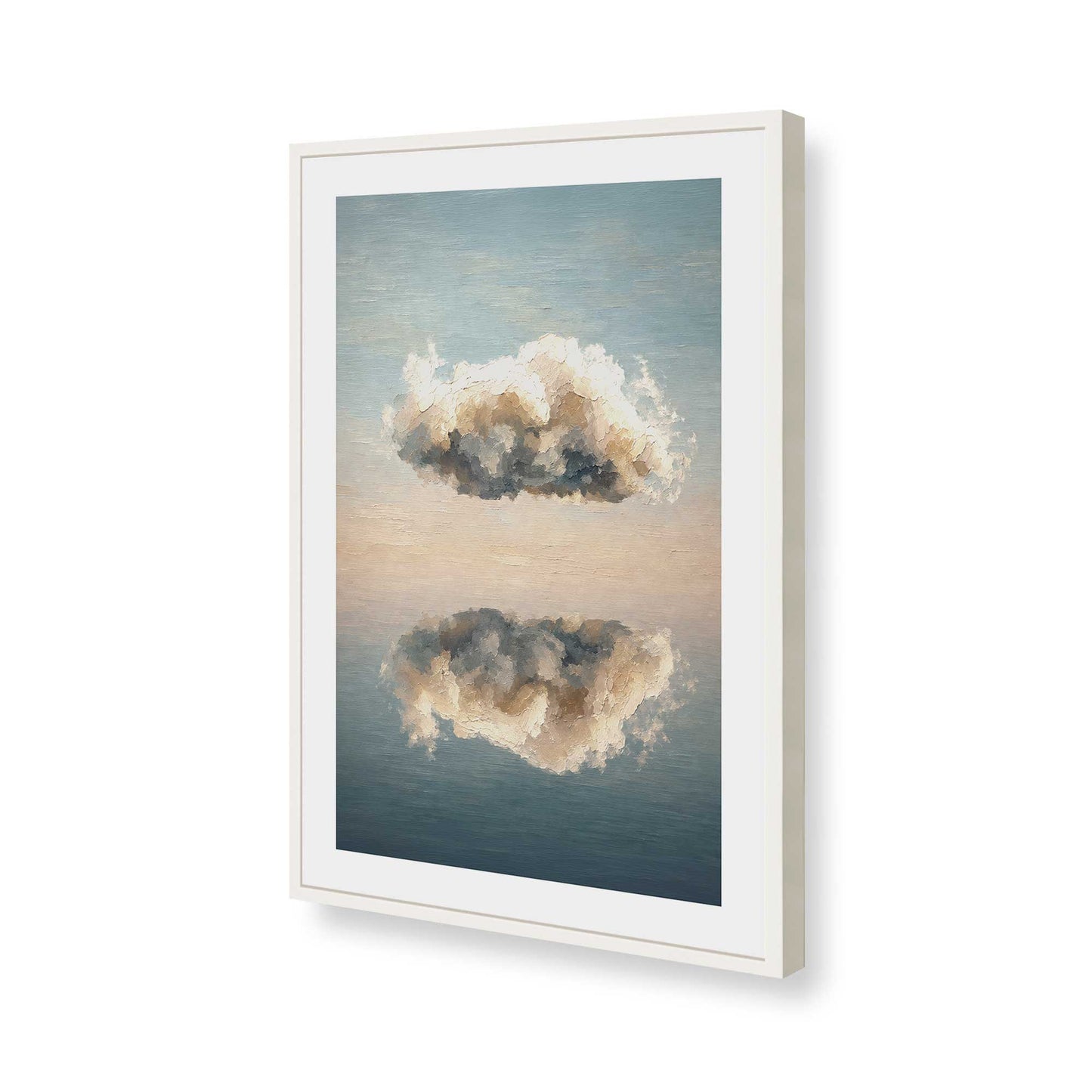 [Color:Opaque White], Picture of art in a Opaque White frame of the corner