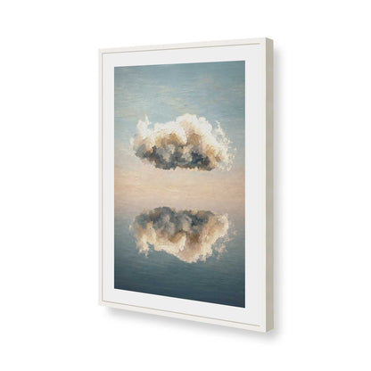 [Color:Opaque White], Picture of art in a Opaque White frame of the corner