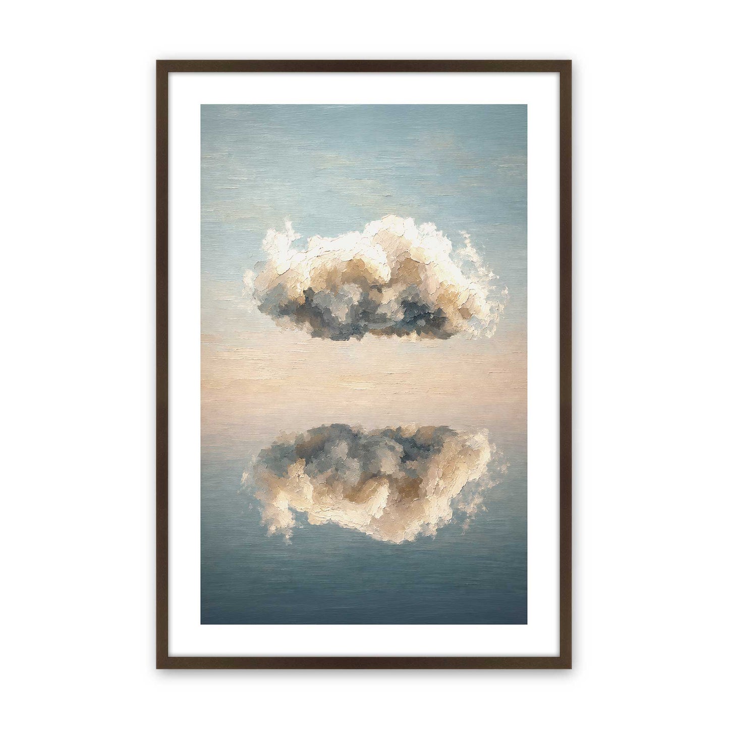 [Color:Brown], Picture of art in a Brown frame