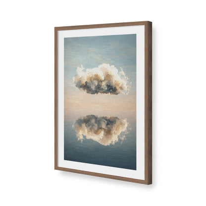 [Color:Walnut], Picture of art in a Walnut frame of the corner
