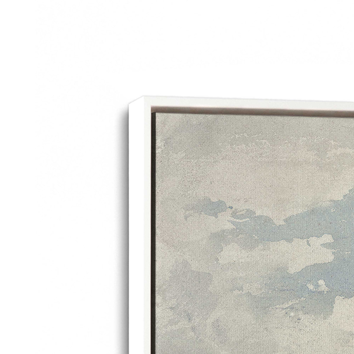 [Color:Opaque White], Picture of art in a White frame at an angle