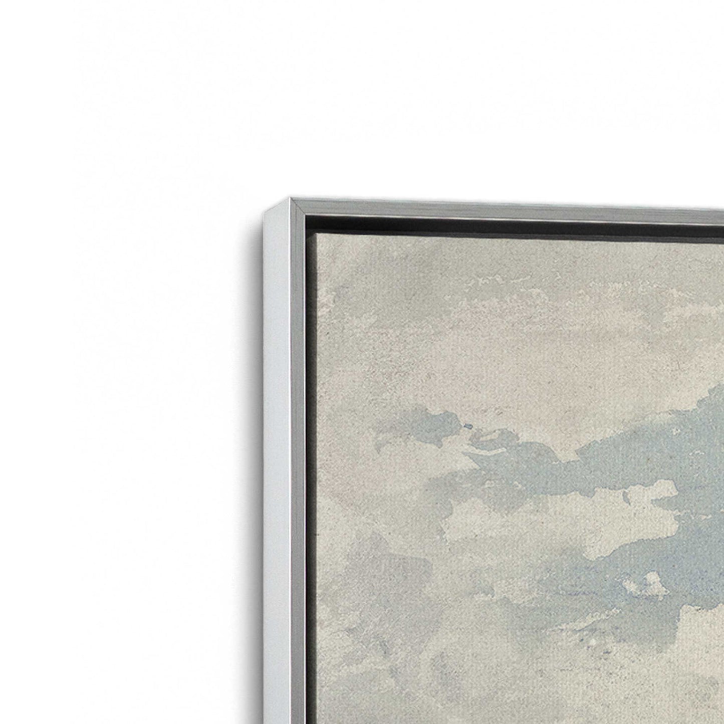 [Color:Polished Chrome], Picture of art in a Polished Chrome frame at an angle