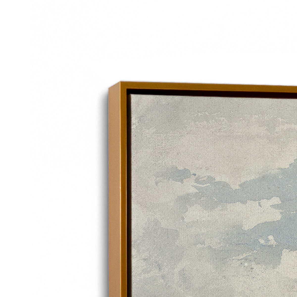[Color:Polished Gold], Picture of art in a Polished Gold frame at an angle