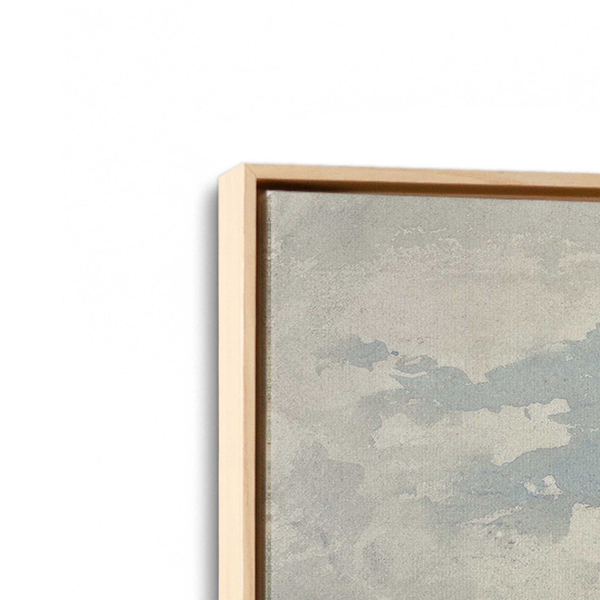 [Color:American Maple], Picture of art in a American Maple frame at an angle