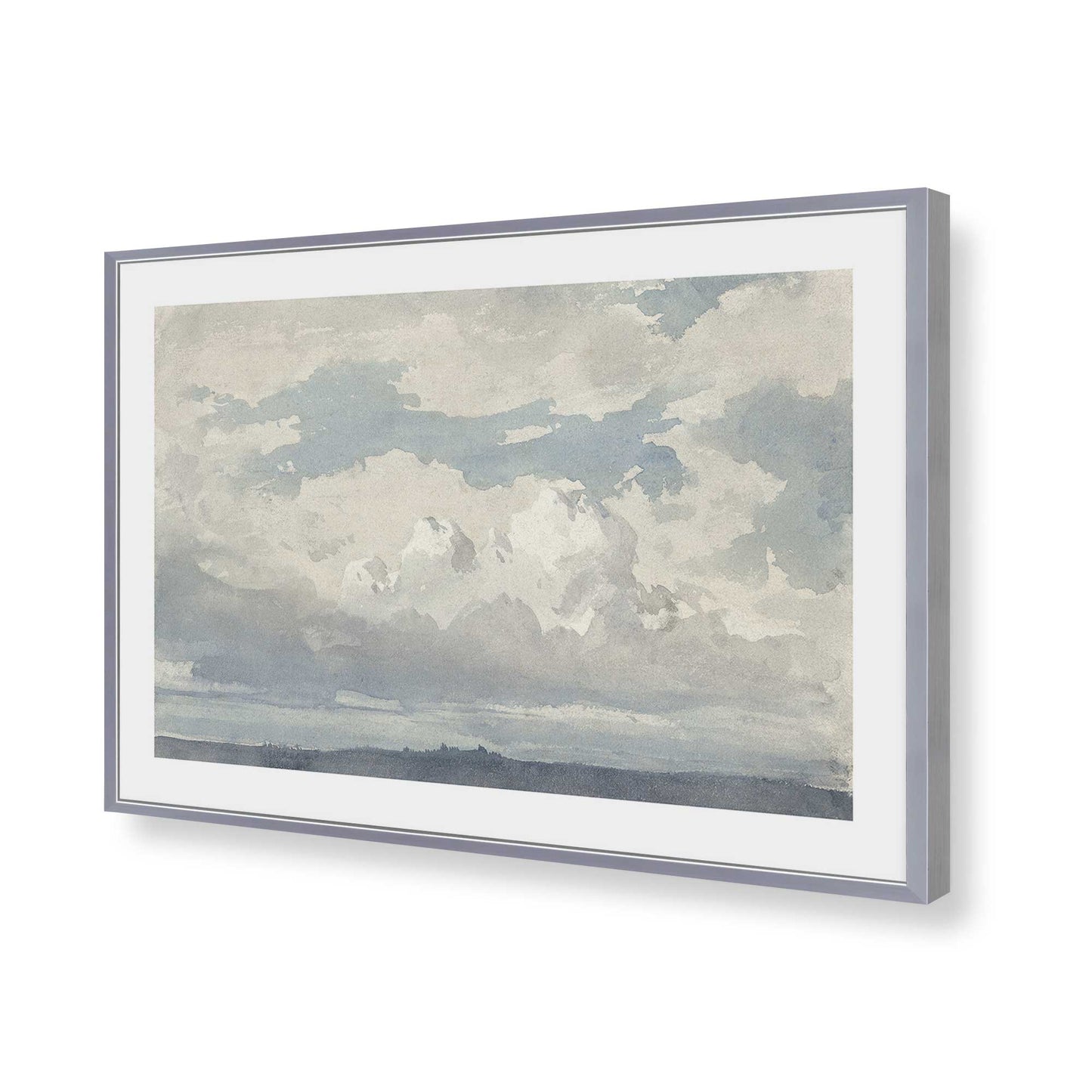 [Color:Polished Chrome], Picture of art in a Polished Chrome frame of the corner