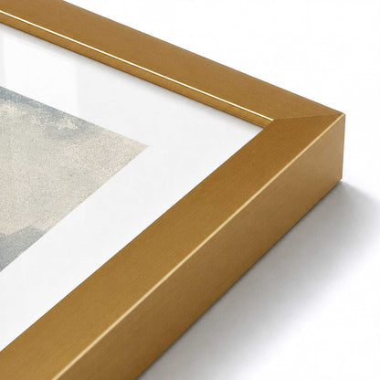 [Color:Polished Gold], Picture of art in a Polished Chrome frame at an angle