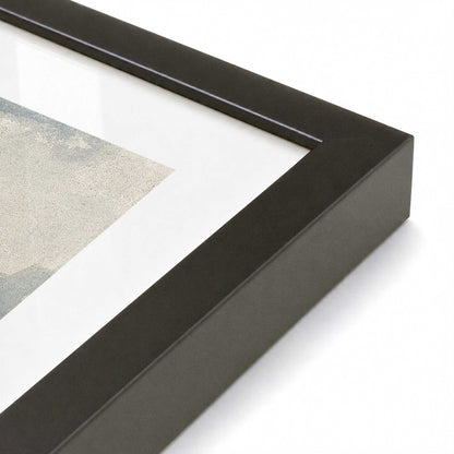 [Color:Satin Black], Picture of art in a Polished Chrome frame at an angle