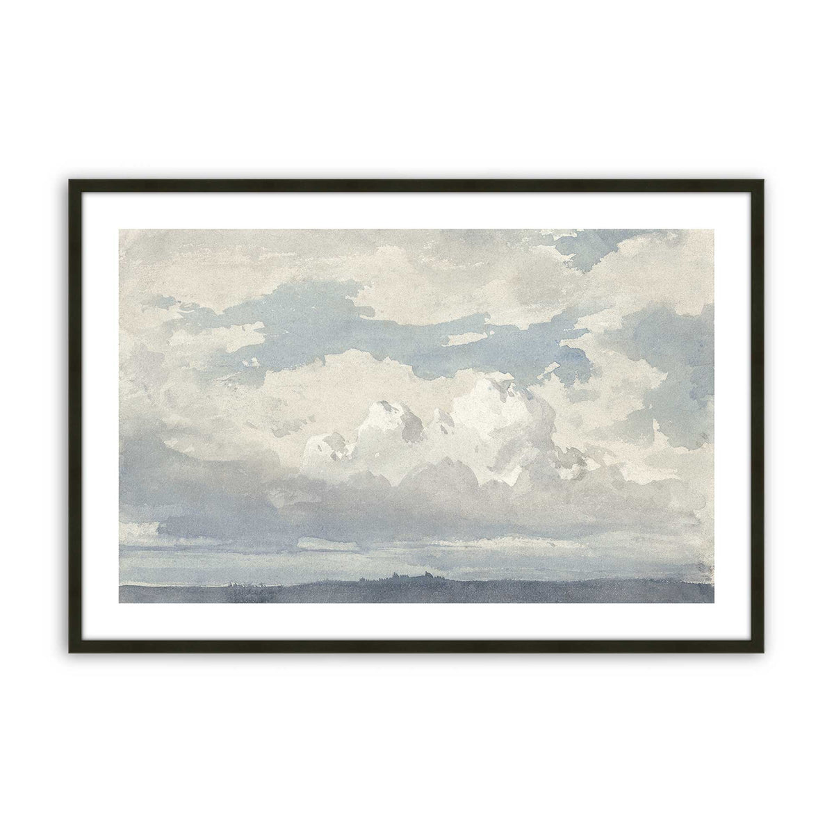 [Color:Satin Black], Picture of art in a Polished Chrome frame