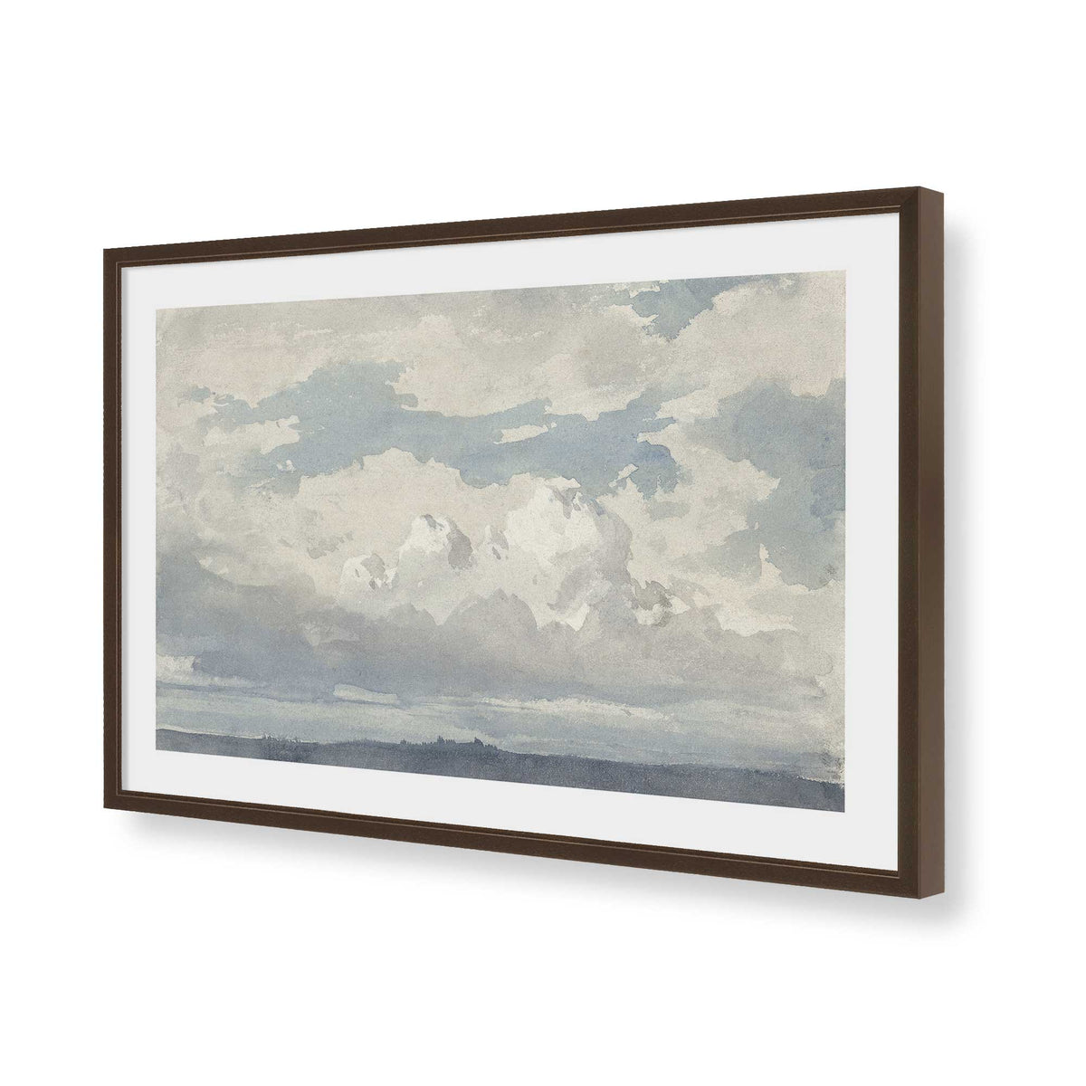 [Color:Belvinder Brown], Picture of art in a Polished Chrome frame of the corner