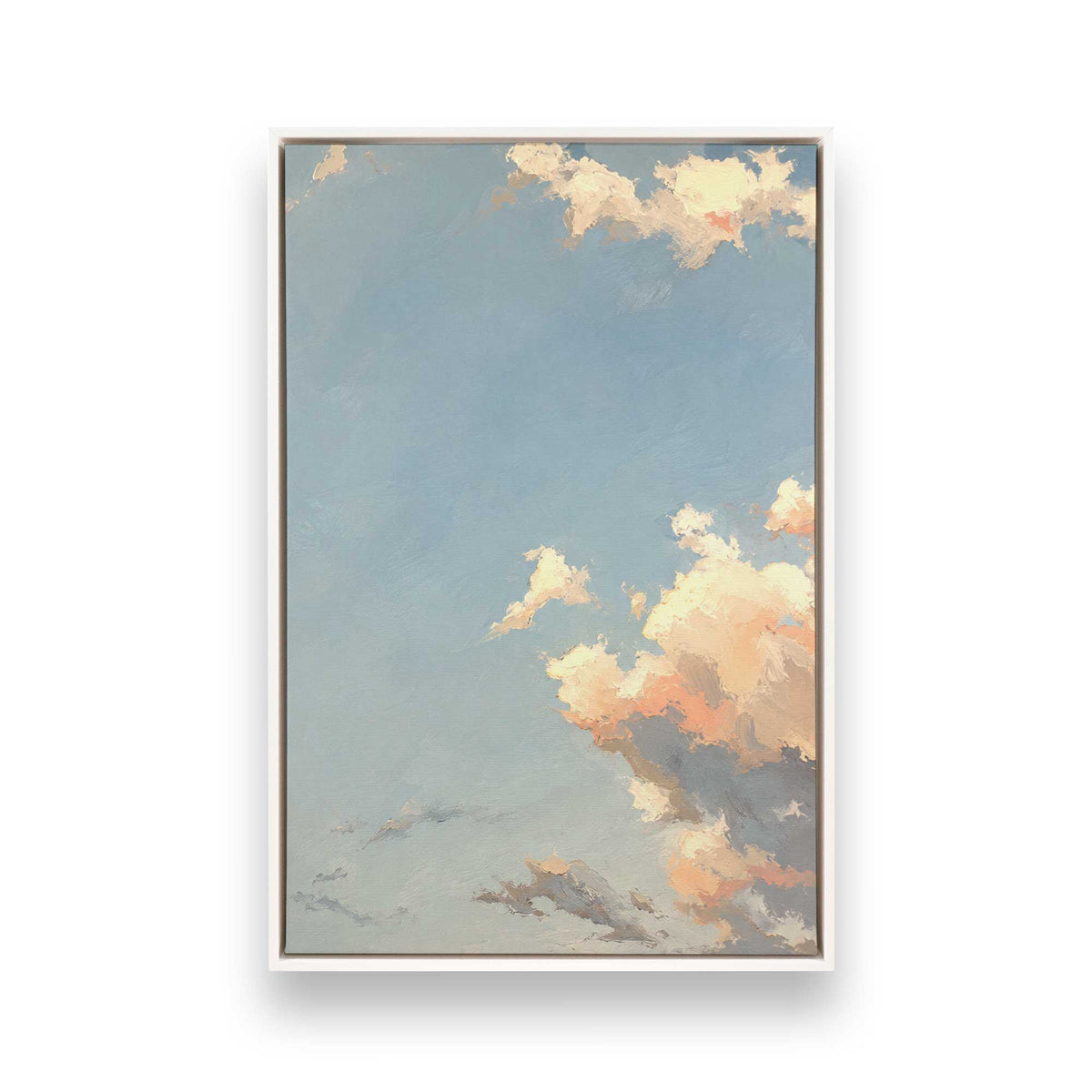 [Color:Opaque White], Picture of art in a White frame