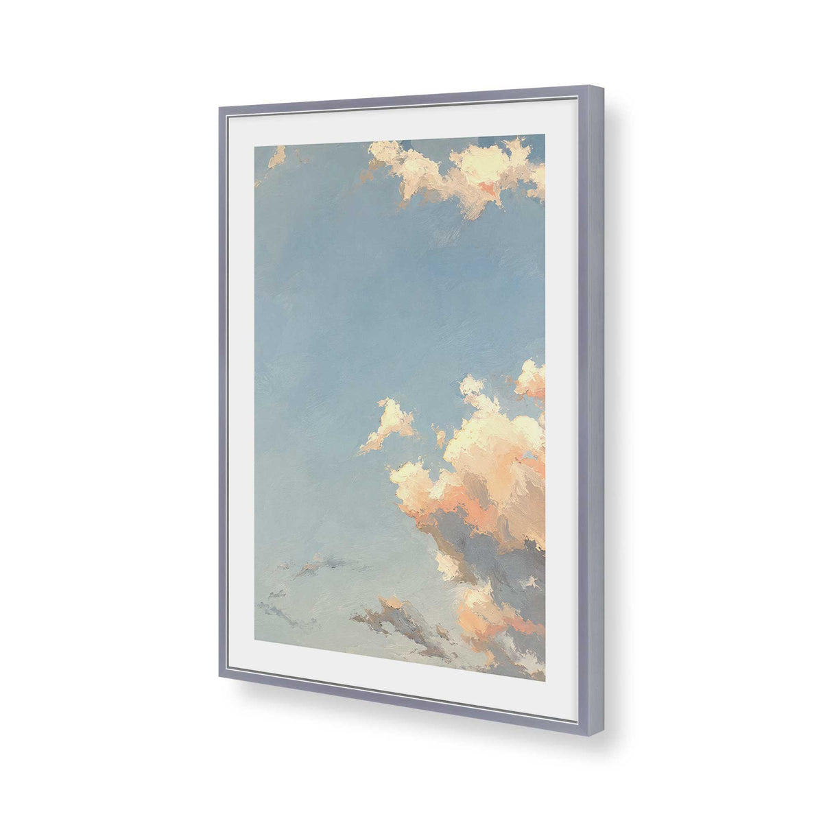 [Color:Polished Chrome], Picture of art in a Polished Chrome frame of the corner