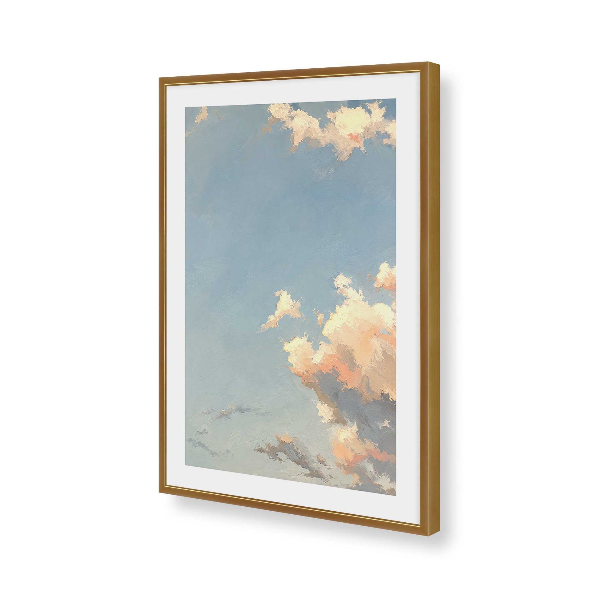 [Color:Polished Gold], Picture of art in a Polished Gold frame of the corner