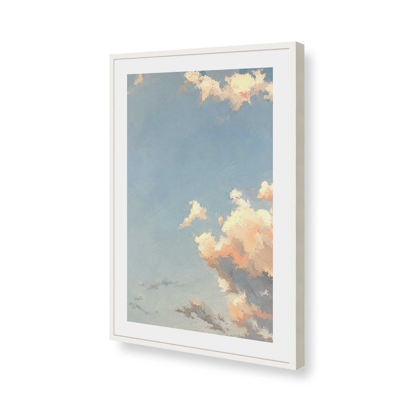 [Color:Opaque White], Picture of art in a Opaque White frame of the corner
