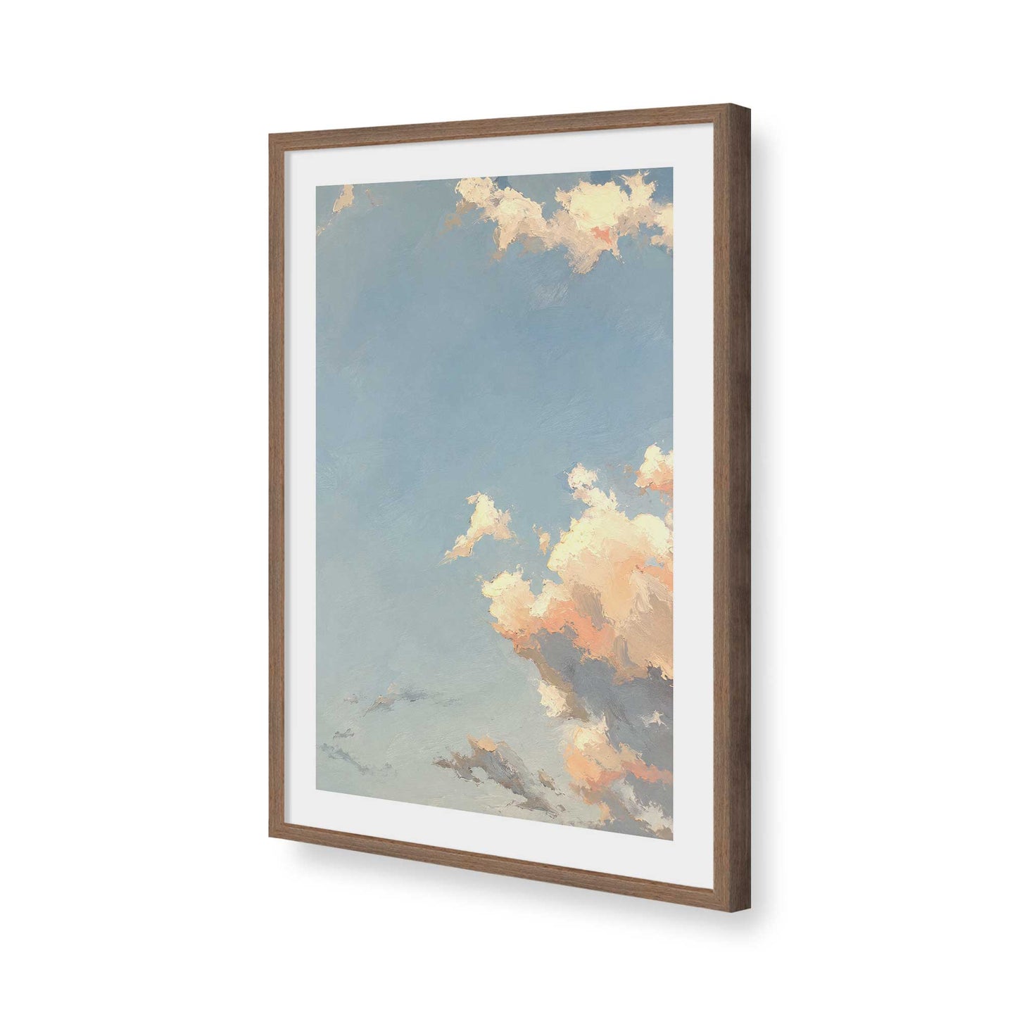 [Color:Walnut], Picture of art in a Walnut frame of the corner