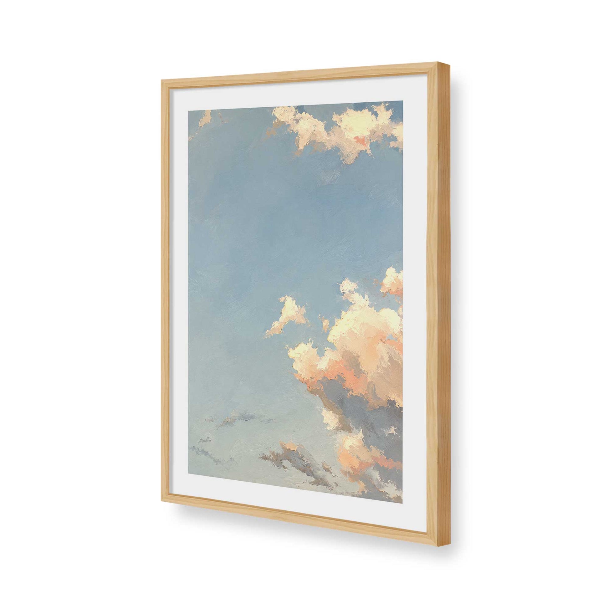 [Color:American Maple], Picture of art in a American Maple frame of the corner