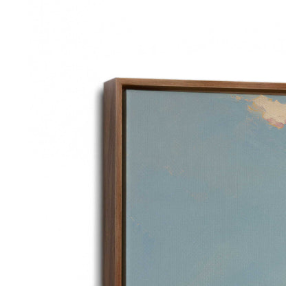 [Color:Walnut], Picture of art in a Walnut frame at an angle