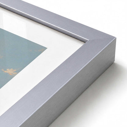 [Color:Polished Chrome], Picture of art in a Polished Chrome frame at an angle