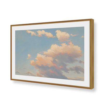 [Color:Polished Gold], Picture of art in a Polished Chrome frame of the corner